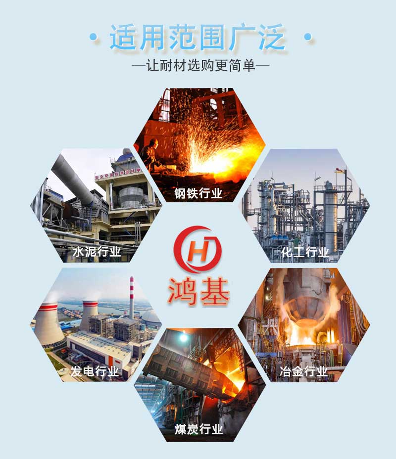 轻质耐碱浇注料适用范围