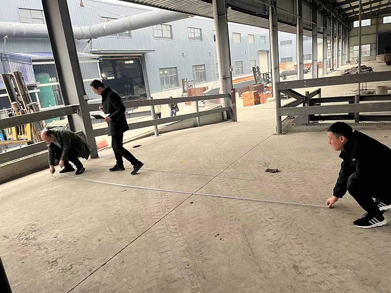 25吨熔铝炉测量设计现场